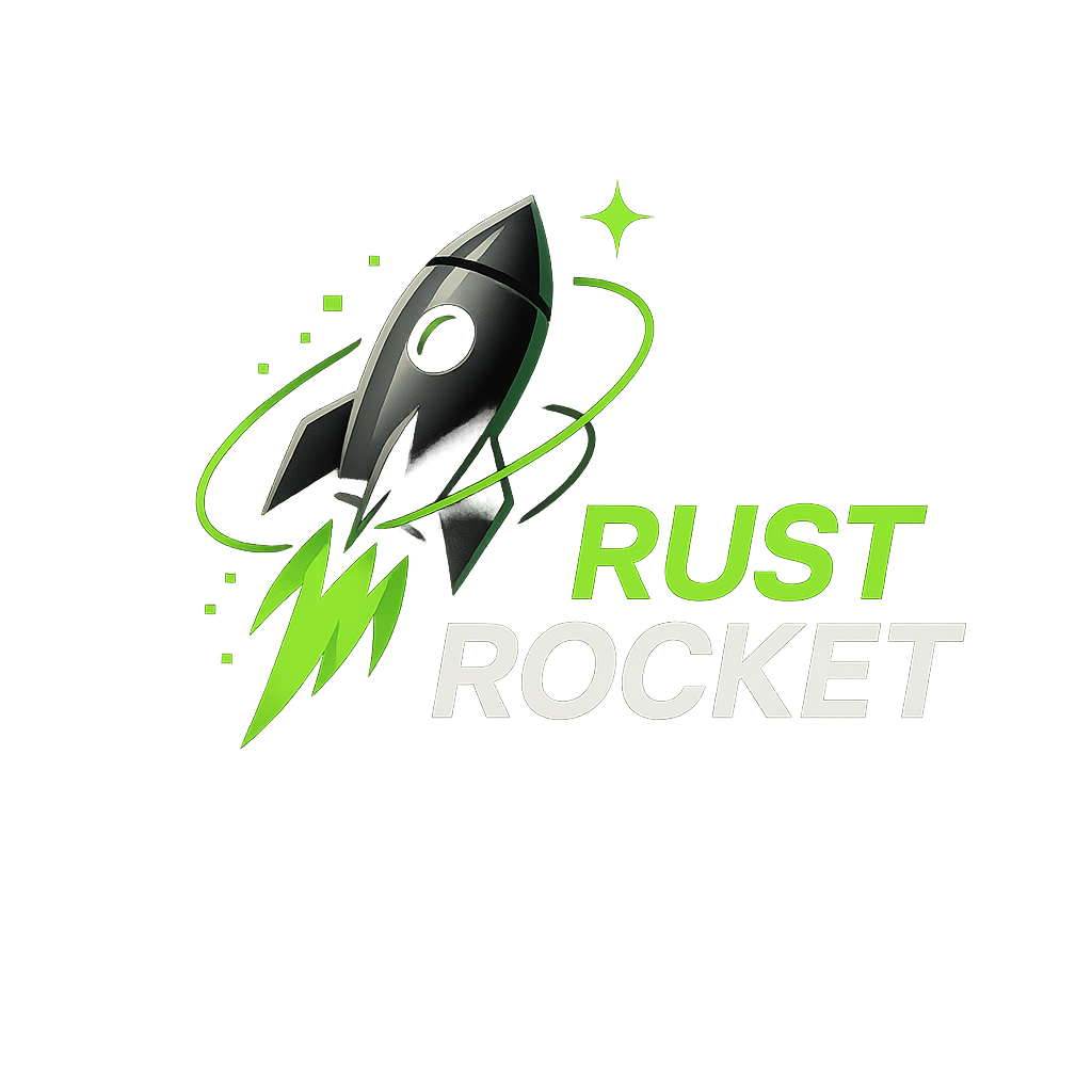 Rust Rocket logo – Solana sniper bot